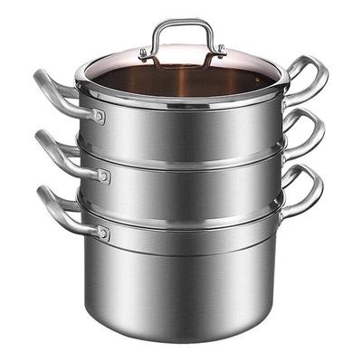 KOBACH 28cm 3-Layer 304 Stainless Steel Steamer