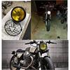 Ranzek Universeller Motorrad-Halogen-Scheinwerfer, Retro Cafe Racer Bobber Chopper Scheinwerfer für CG125 GN125, 6,5 Zoll, mit Scheinwerfer-Schutz und Scheinwerfer