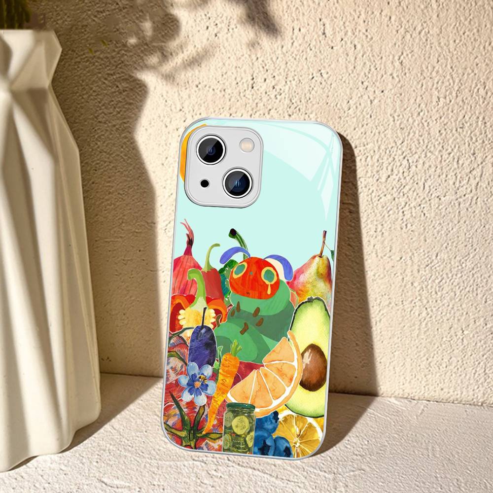 The Very Hungry Caterpillar For IPhone 14 13 12 Mini 11 Pro XS Max X XR 14 Plus Tempered Glass Cover