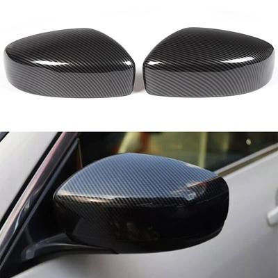 For Infiniti G25 G37 2009-2013 Car Sticker Rearview Side Mirror Cover Wing Cap Exterior Door Rear View Case Trim Carbon Fiber