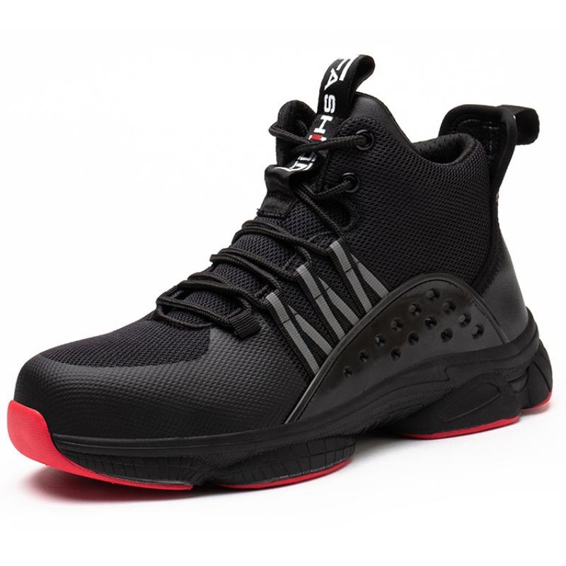 

Light Breathable Safety Boots Men Work Sneakers Anti-Smash Indestructible Shoes Steel Toe Protective Botas Anti-Puncture Work 40