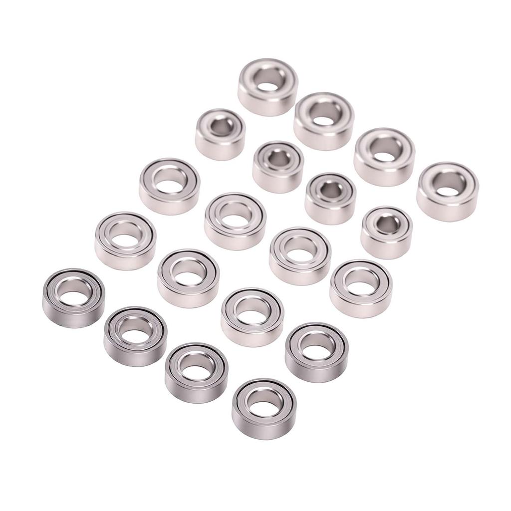 20 Pcs RC Bearing Kit Fit for Axial SCX30 1 30 RC Stainless Steel RC Crawler Car Bearings for Upgrade