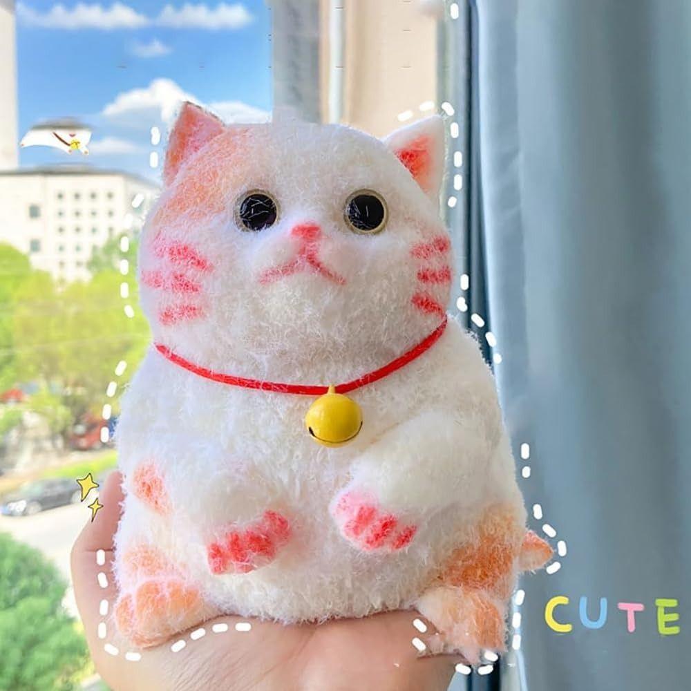 Cute Squishy Relief Squeeze Cat Toys Silicone Cat Soft Squeeze Toys  for Adults Kids