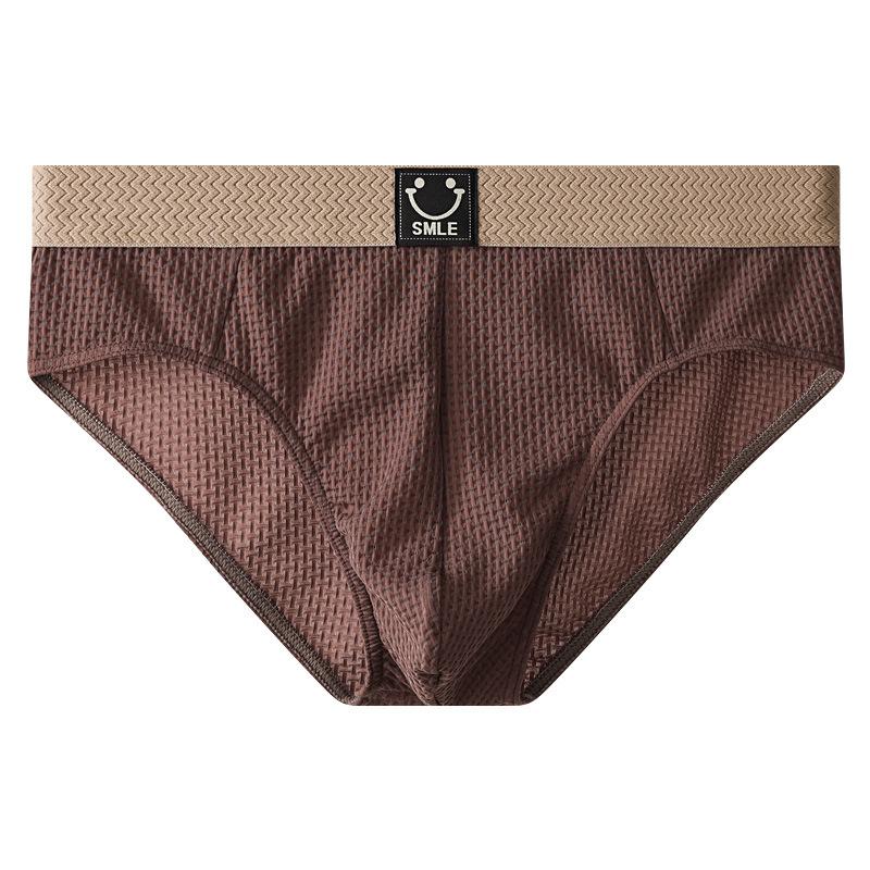 Ice Silk Men's Triangle Underwear Cool and Breathable in Summer for Young Men