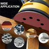 100Pcs Sanding Discs 8-Hole Hook and Loop Round Sandpaper for Random Orbital Sander for Wood Paint Stain Varnish Removal Tools