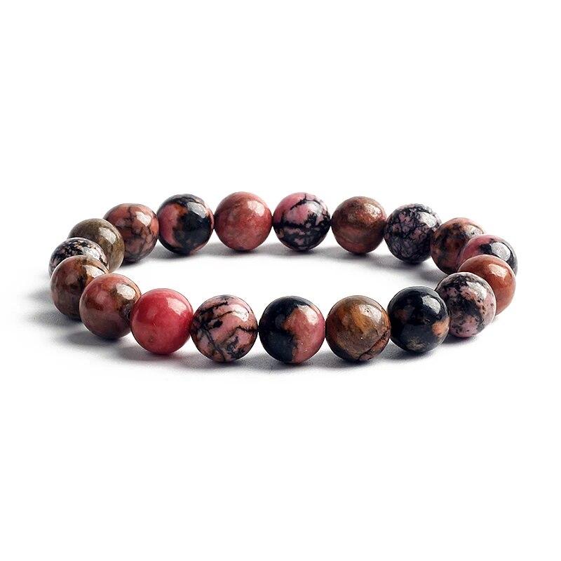 10MM Natural Stone Beads Bracelet Men 8MM Reiki Tiger Eye Agates Quartz Beaded Bracelets for Women Elastic Rope Handmade Jewelry