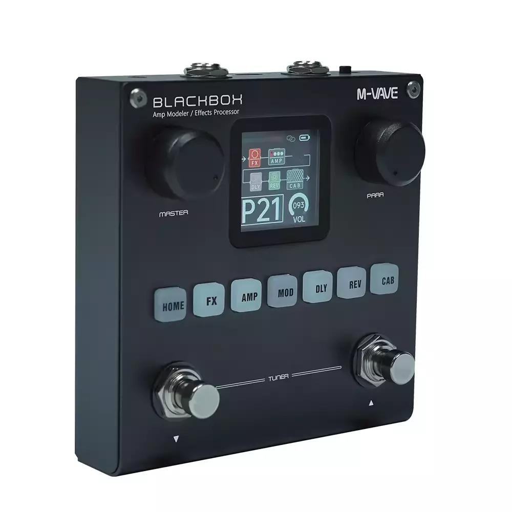 Processador de Efeitos Múltiplos Modelador de Amplificador de Guitarra / Baixo Blackbox Recarregável para Guitarra Elétrica Baixo