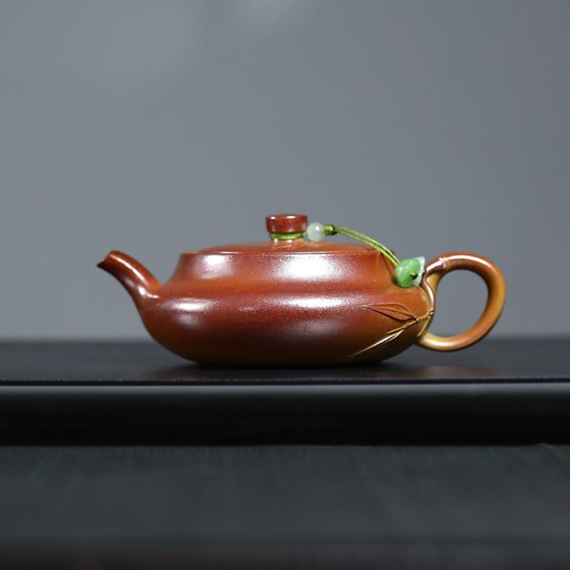 

150ml Tradition Yixing Purple Clay Teapot Handmade Bamboo Leaf Tea Pot Chinese Household Beauty Kettle Teaware Accessories