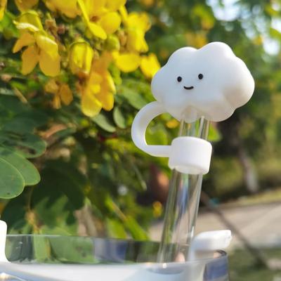 1 Pieza Cubre Pajitas de Silicona de Nube Para Vaso Stanley Lindo Silicona Forma de Nube Tapa Antipolvo para Bebida Cubre Puntas de Pajita Accesorios para Vaso