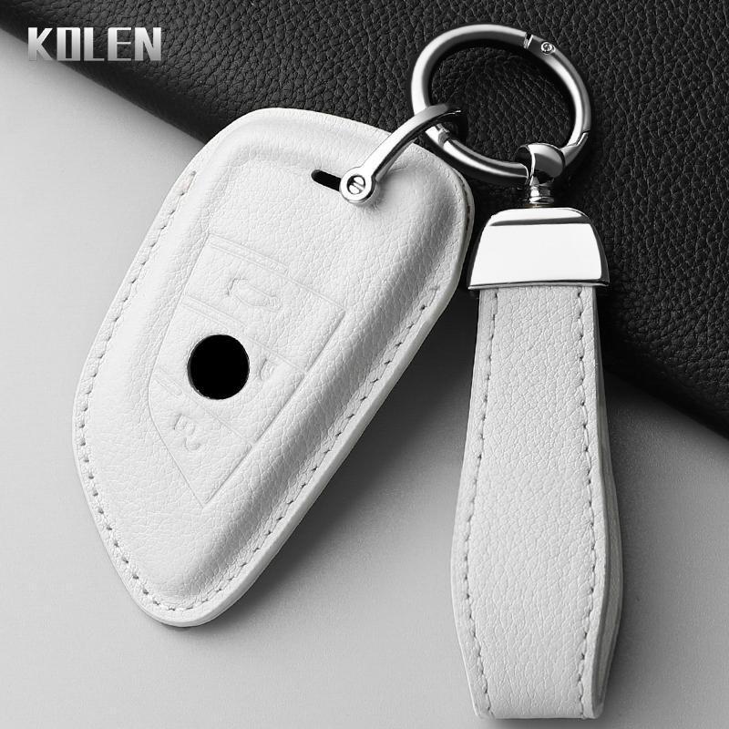 Leather Car Key Case Cover Shell Fob For Bmw F20 G20 G30 X1 X3 X4 X5 G05 X6 X7 G11 F15 F16 G01 G02 F48 Key Protector Accessories