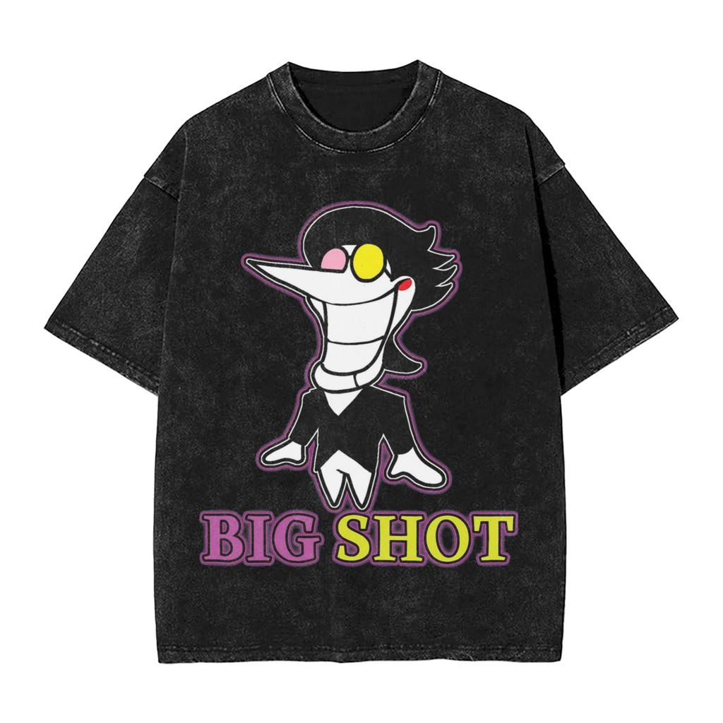 Hip Hop ITs TV Time Funny Tenna Deltarune Chapter Merch T Shirt for Unisex Women  Washed Cotton Tee Shirt Clothing