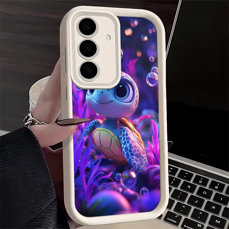 Cartoon Ocean Sea Turtle Soft Phone Case for Samsung Galaxy S26 Ultra S25 Edge S24 S23 S22 Plus S21 S20 FE 5G Shell Silicone Fun