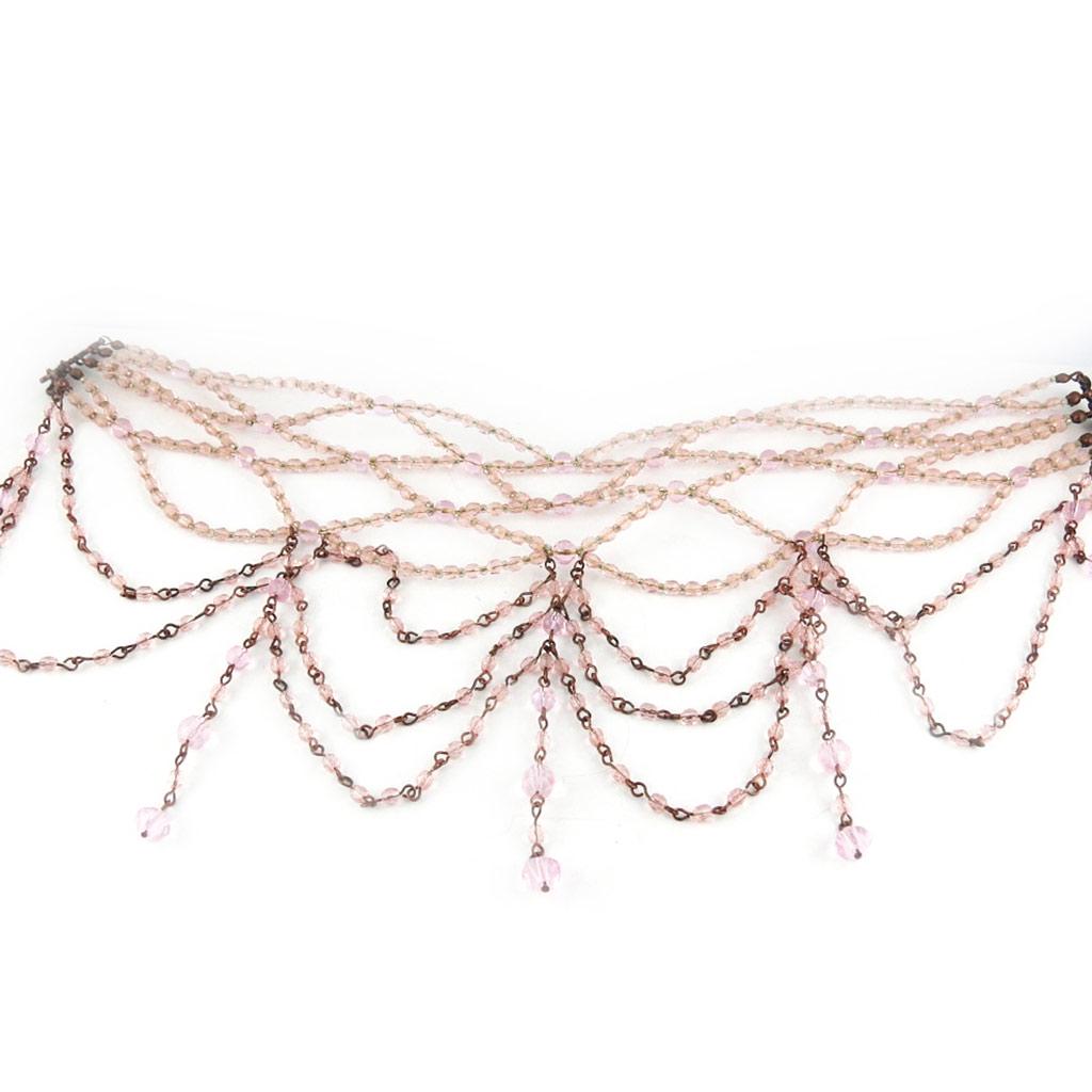 Les Trésors De Lily [D1214] - Naszyjnik Choker Projektanta 'Kianda Supreme' Jasnoróżowy