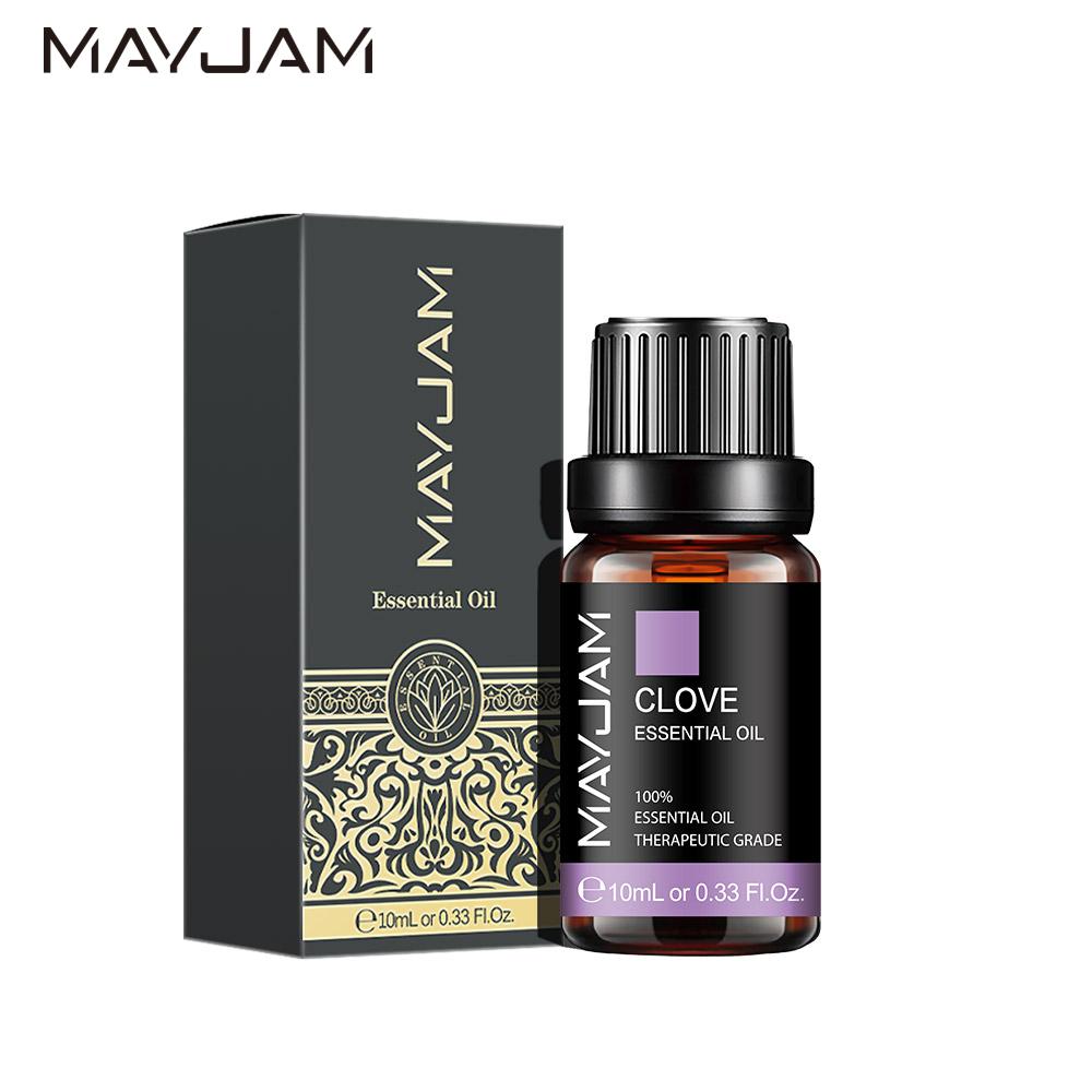MAYJAM 10ml/30ml/100ml Clove Plant Essential Oil For Aromatherapy Diffusers Air Freshening Body Relieve Spa Massage Oil Water Soluble Oil