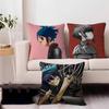 G-Gorillaz Arte Musical 45*45cm Funda de Cojín Funda de Almohada Decoración Funda de Almohada Funda de Almohada para Sofá