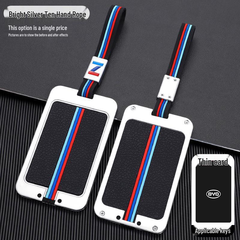 High-End Aluminum Alloy Key Cover for BYD Han EV, Qin, Song Pro, and Han DM