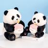Plush Panda Cake Toy Cartoon Stuffed Animal Doll Decorations Kids Gift Cute