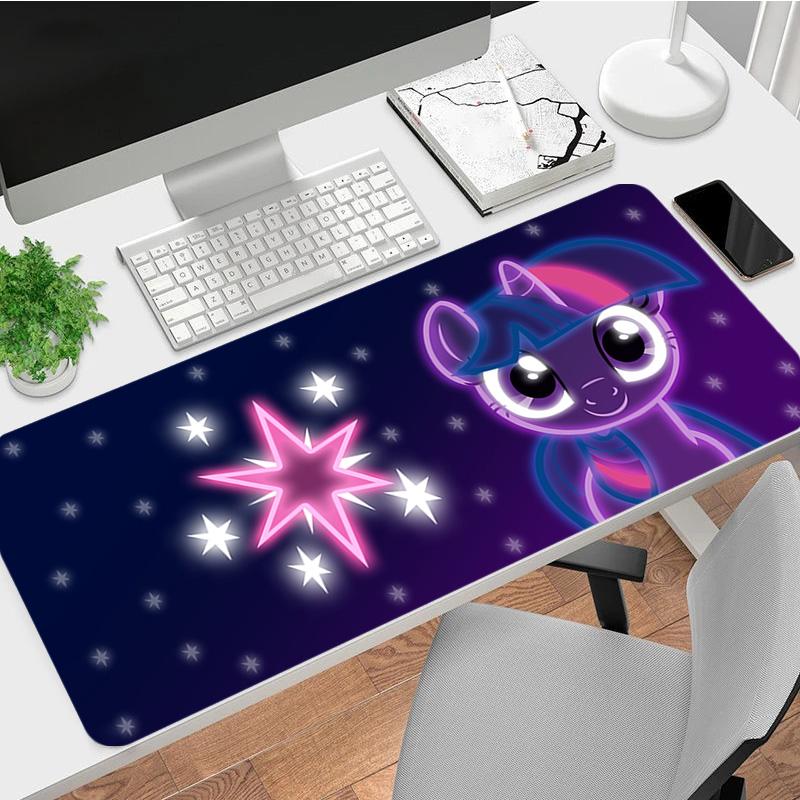 Twilight Sparkle Xl Gaming Mouse Pad Nonslip Rubber Base Stitched Edge Waterproof Desk Mat For Pc Laptop Gamer Office Computer Accessories C92919