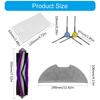 Vacuum Cleaner Rollers Brush Mopping Cloth Plastic Filter Side Brush Robot Vacuum Accessories Suitable for E10S Model
