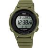 Used [Citizen Q&Q] Watch Digital Radio Solar Waterproof Date Urethane Belt D01A-003VK Men's Green