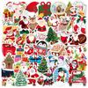 50 Cute Waterproof Christmas Stickers for Suitcases, Notebooks & DIY Projects