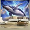 Attractive Starfish Whale Digital Printing Polyester Wall Tapestry Suitable for Use In Living Rooms Bedrooms Offices Bars Party