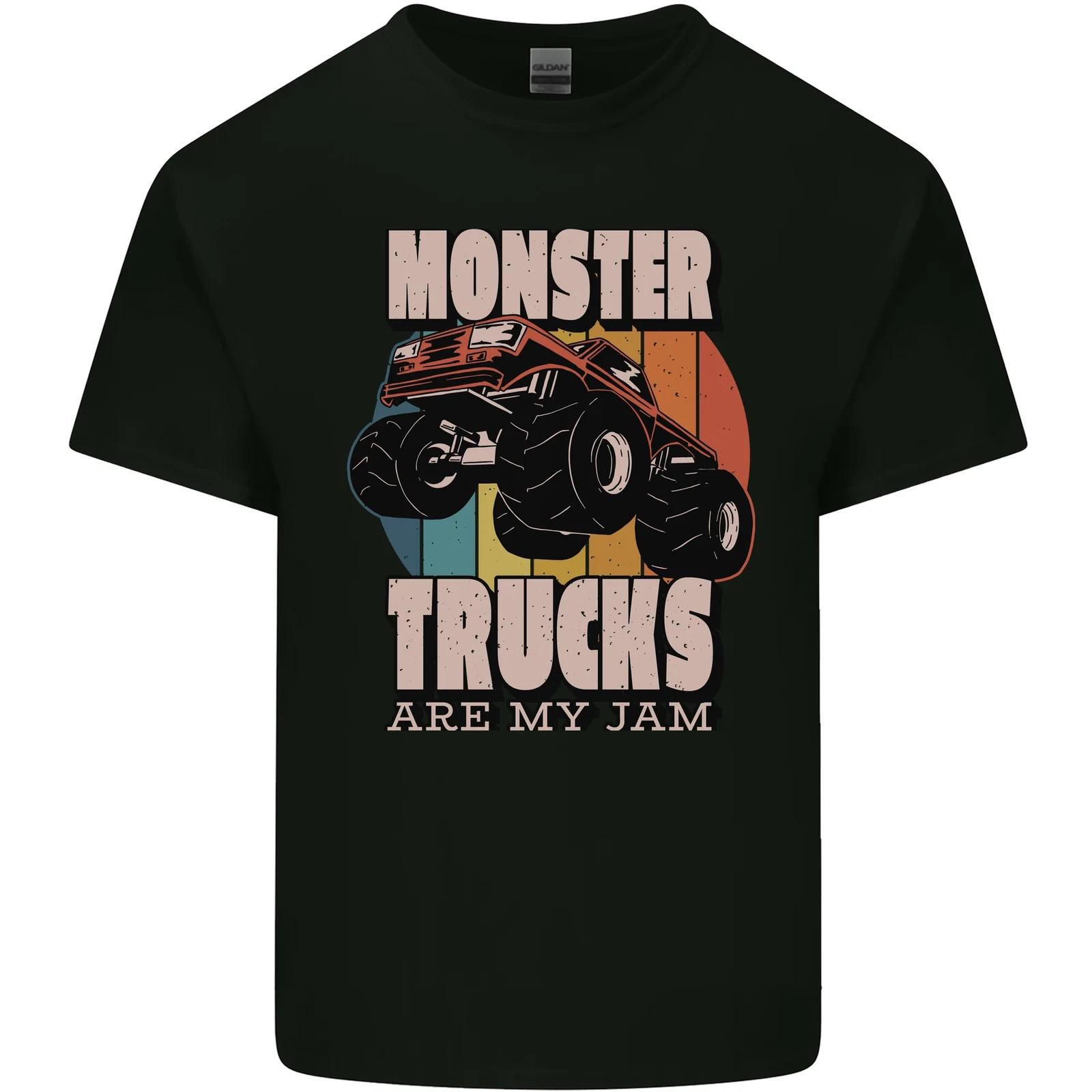 Monster Trucks are My Jam Funny Kids T-Shirt Childrens S