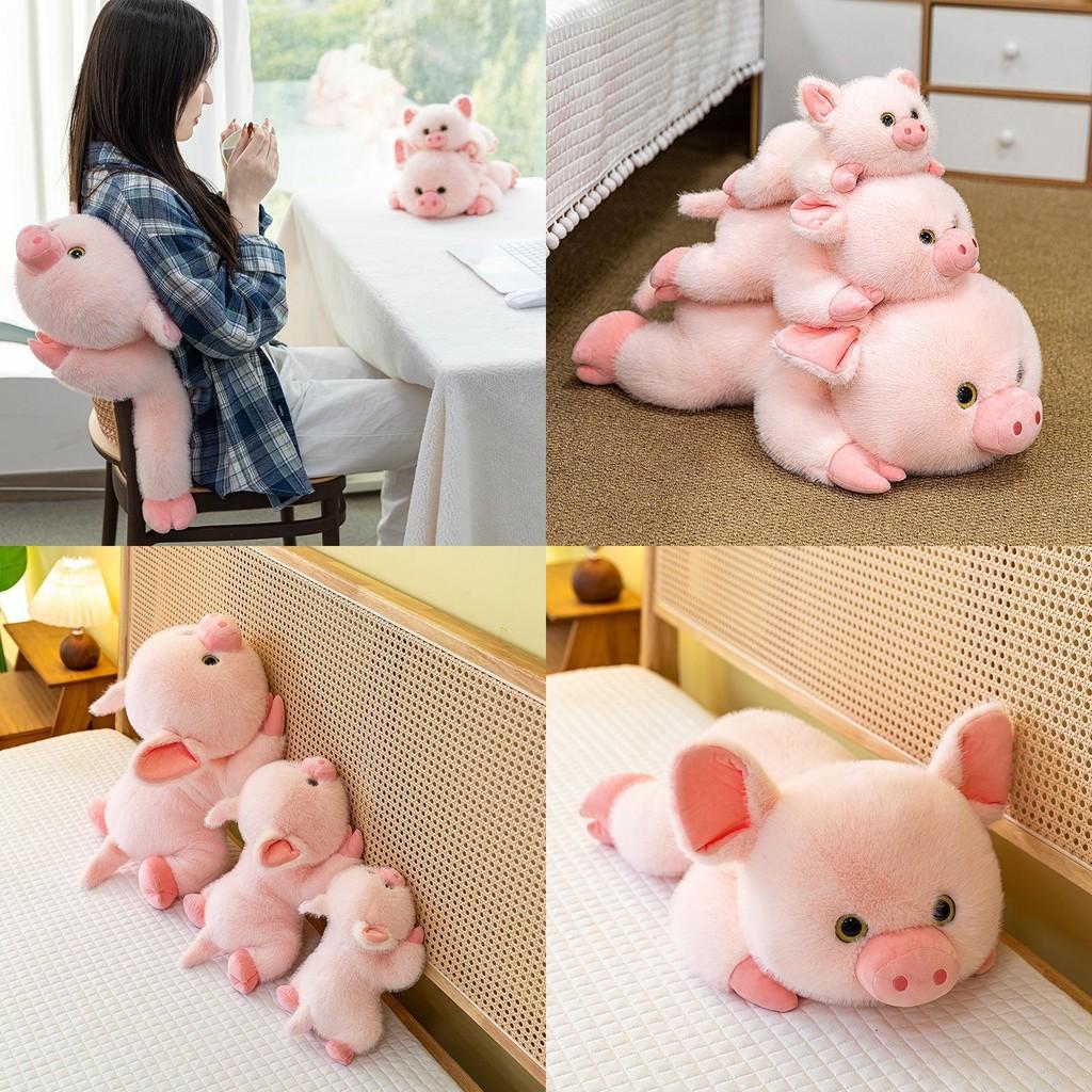 Cartoon Pig Plush Toy With Short Fur For Kids Gift And Cuddle