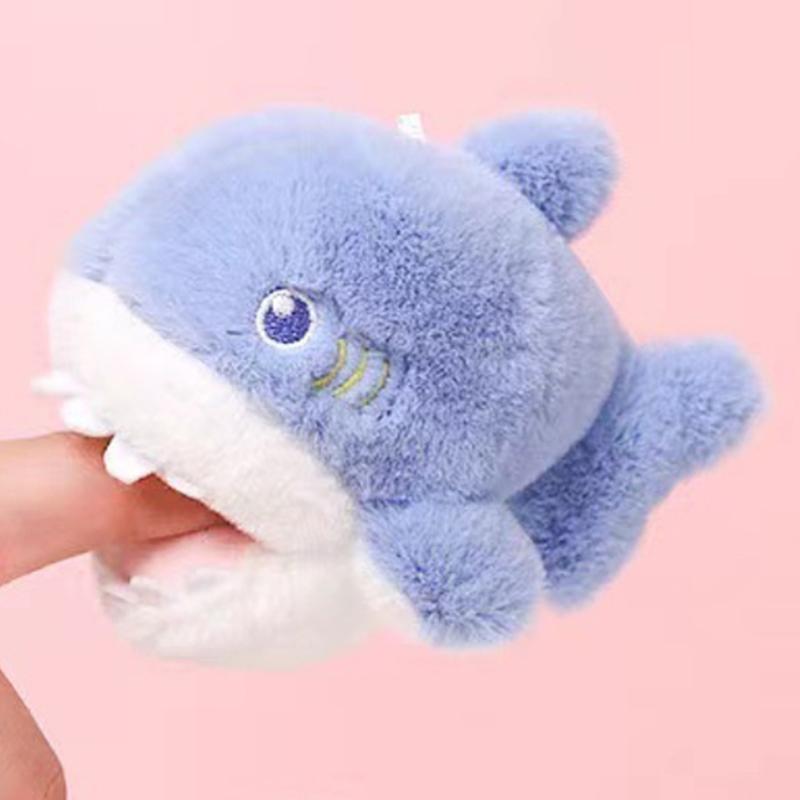 1Pcs Marine Animal Series Plush Toy Pendant Cute Little Dolphin Whale Sea Lion Dolphin Doll Keychain Pendant Bag Pendant