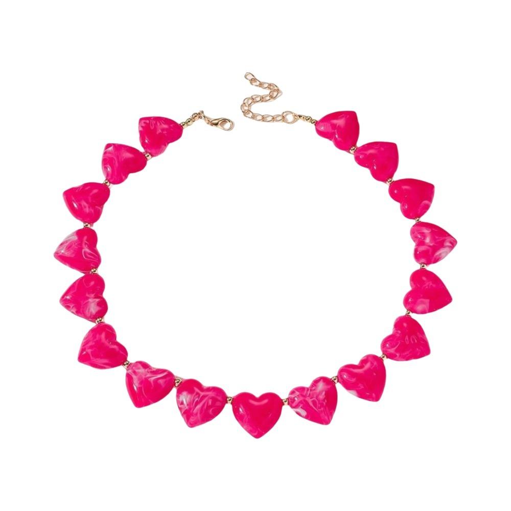 Acrylic Women Clavicle Chain Choker Sweater Chain Fashion Acrylic Necklace  Girls розы красного