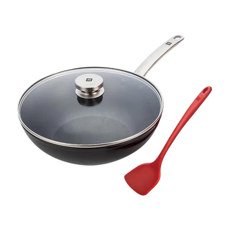 ZWILLING 30cm Non-stick Wok & Silicone Spatula Set