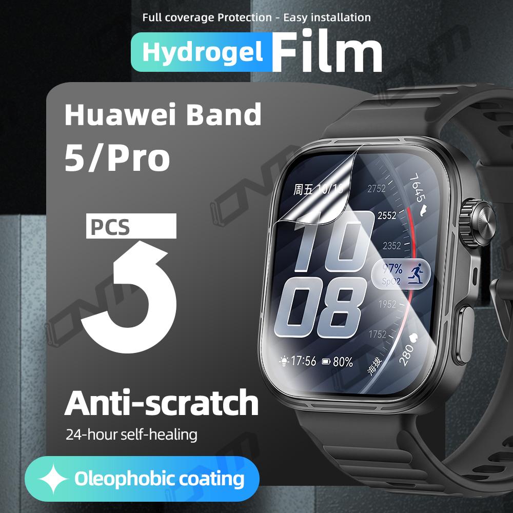 Soft Protection Film For Huawei Watch Fit 5/5 Pro Screen Protector Clear Hd Flexible Anti-Scratch Film Accessories (Not Glass)