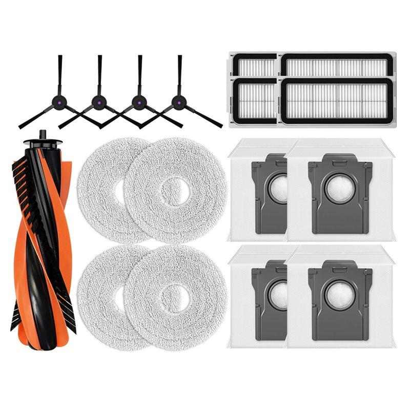 LITE-For Cecotec Conga X70 Replacement Parts Accessories Main Side Brush HEPA Filter Mop Cloth Pad Dust Bag