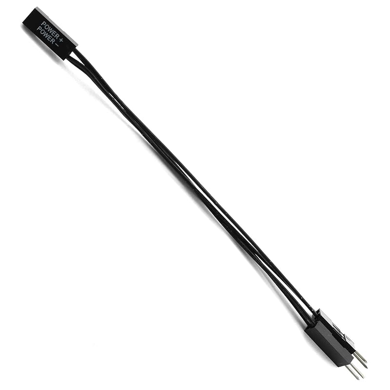 DGZZI 2 pin Single Female to Dual Male Black Jumper for PC motherboard 4pcs Power Light Emitting Diode Switch Reset HDD Hard Drive