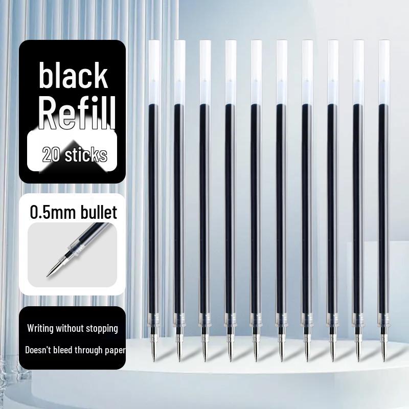 Deli Neutral Large Capacity 0.5mm Black & Red Ballpoint Pen for Students