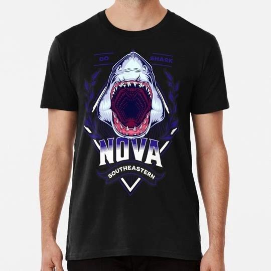 Nova Southeastern University Blue Shark Nsu S to 5XL Made in the USA T shirt L
