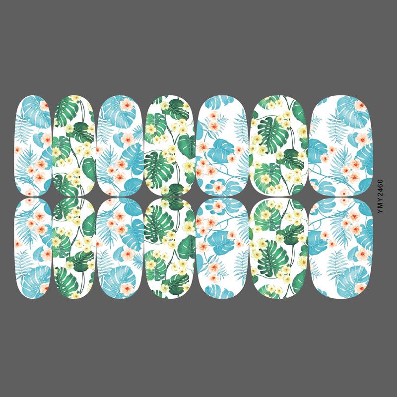 Flower Series Nail Art Stickers: Full Adhesive Set YMY2451-2465