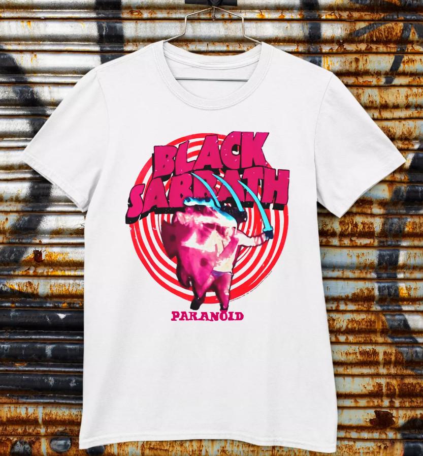 

Black Sabbath Band Paranoid T-shirt, size S-4XL 4XL