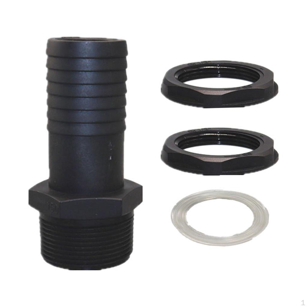 Barrel Channel Hose Nozzle, Opening for Tank Overflow, Attachment, Thick IBC Channel, Rain