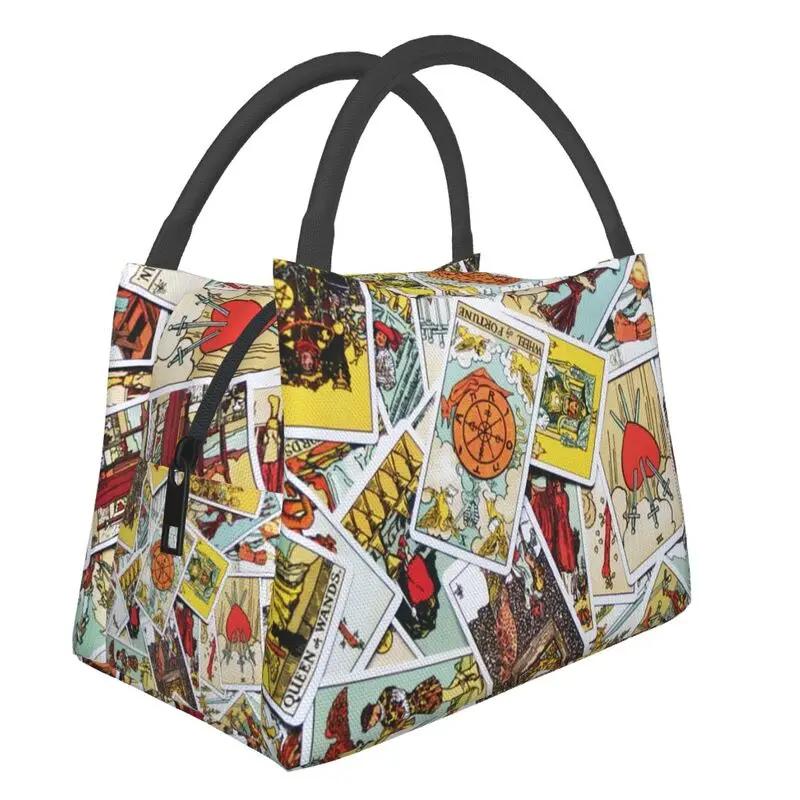 Personalizat Arcanele Majore ale Tarotului Geantă de Prânz Bărbați Femei Caldă Cooler Izolată Cutie de Prânz pentru Picnic Camping Muncă Călătorie