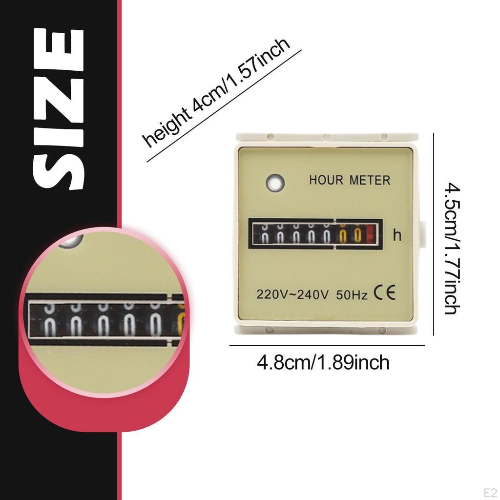 Mechanical Hour Meter Gauge Timer for Snowmobile Agricultural Machinery
