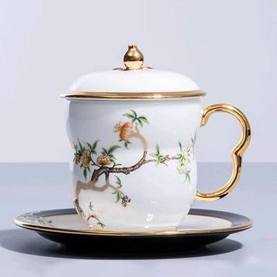 Yongfengyuan Madam Porzellan Granatapfel Tassen Set