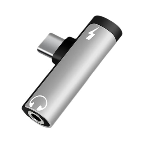 2 In1 Fast Charging High Fidelity Sound Stable Signal Plug Play Audio Adapter Type-C To 3.5mm Headphone Jack Converter Audio Accessories