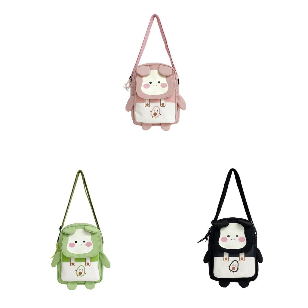 Kawaii Bear Phone Bag Nylon Cute Shoulder Purse For Girls And Teens