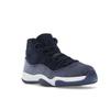 Air Jordan 11 Retro Midnight Navy Velvet Women Sneakers Blue Metallic-Silver White AR0715-441