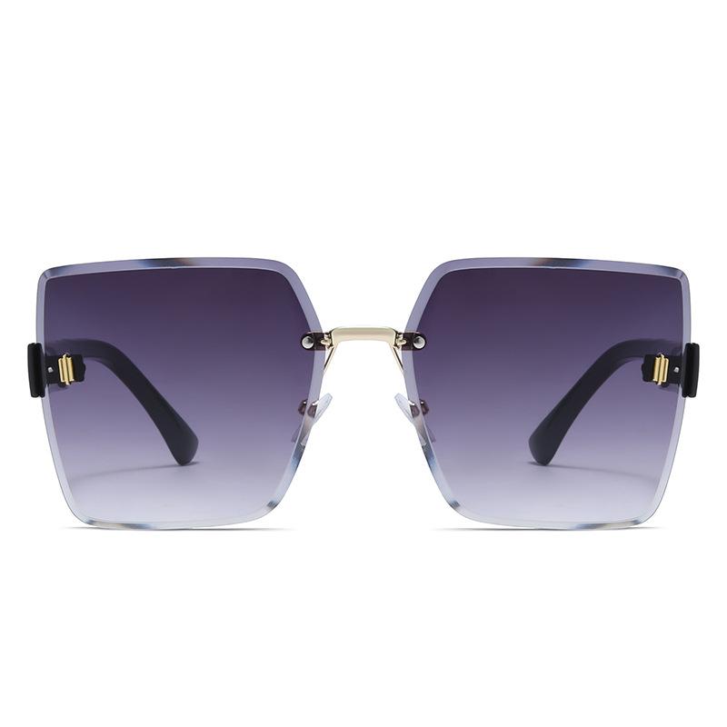 Classic Vintage Square Sunglasses Woman Gradient Mirror Frameless Sun Glasses Female Retro Fashion Rimless