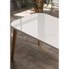Center Table Kr Wooden Turned Leg White