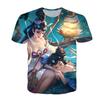 Men Women Gaming T-Shirt With 3D Digital Print Character Design Casual Short Sleeve Tee