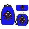 NINJA KIDZ 3-teiliges Set Kinder Schulrucksack mit Umhängetasche Federmäppchen Schultaschen für Jungen Mädchen Bestes Geschenk