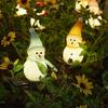 Lanito Weihnachts-Schneemann Solar Gartenornament LED Garten Weihnachtsdekoration Schaltet sich automatisch ein bei Garten Weihnachtsornament Lichter, Lichter,